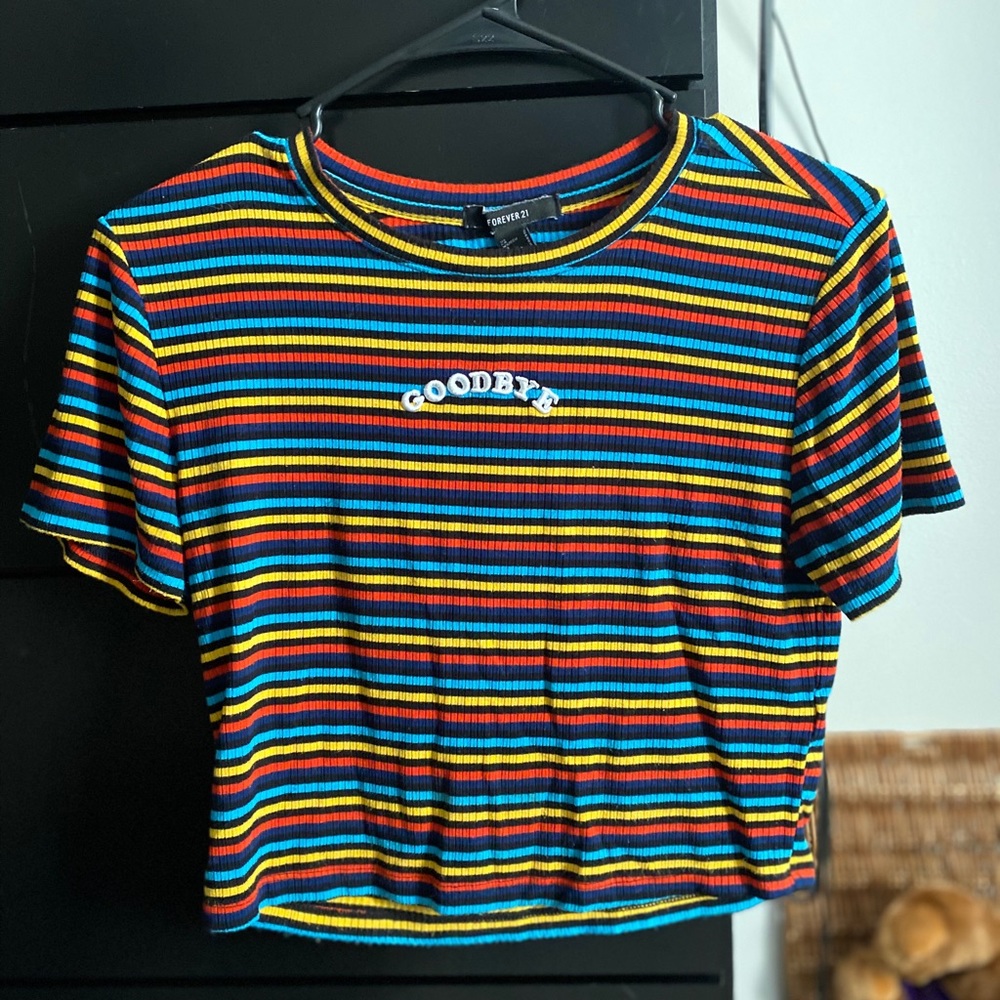 “Goodbye” crop top